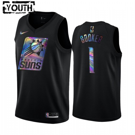 NBA Børn Trøje Phoenix Suns Devin Booker 1 Iridescent HWC Collection Swingman